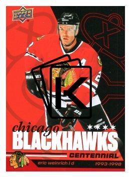 2025-26 Upper Deck Centennial Chicago Blackhawks 47 Eric Weinrich