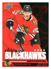 2025-26 Upper Deck Centennial Chicago Blackhawks 90 Brandon Saad