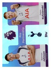 fotbalová kartička 2025-26 Topps  Premier League - Pro Partnership 376 Brennan Johnson-Dejan Kulusevski (Tottenham Hotspur)