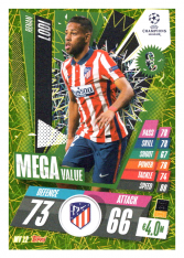 fotbalová kartička 2020-21 Topps Match Attax Champions League Extra Mega Value MV12 Renan Lodi Atlético de Madrid