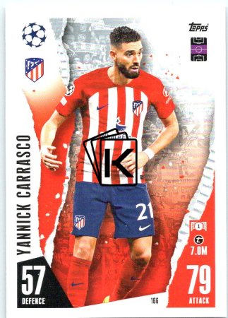 Fotbalová kartička 2023-24 Topps Match Attax UEFA Club Competitions 166 Yannick Carrasco Atlético de Madrid
