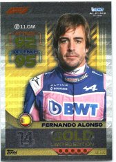 2022 Topps Formule 1 Turbo Attax F1  Limited Edition LE-10G Fernando Alonso (Alpine)