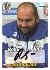 podepsaná fotbalová kartička 2014 MK FC Hradec Králové A16 Bohuslav Pilný