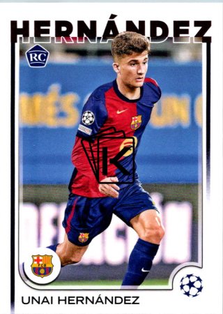 fotbalová kartička 2024-25 Topps UEFA Club Competitions Flagship 52 Unai Hernández RC FC Barcelona