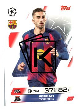 fotbalová kartička 2025-26 Topps Match Attax UCC 115 Ferran Torres (FC Barcelona)