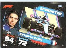 2022 Topps Formule 1Turbo Attax F1 Speedster 145 Esteban Ocon (Alpine)