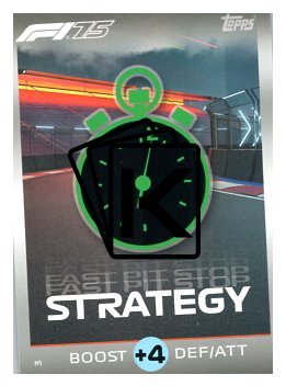 2025 Topps Turbo Attax F1 Strategy Card 3 Fast Pit Stop