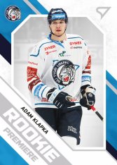 hokejová kartička 2021-22 SportZoo Tipsport Extraliga Serie 2 Rookie Premiere  RP-13 Adam Klapka HC Bílí Tygři Liberec