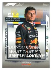 2025 Topps Turbo Attax F1 Oracle Red Bull Racing PSA  171 Max Verstappen