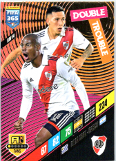 fotbalová karta Panini FIFA 365 2024 Adrenalyn XL RIV14 Nicolás de la Cruz / Esequiel Barco	CA River Plate Double Trouble
