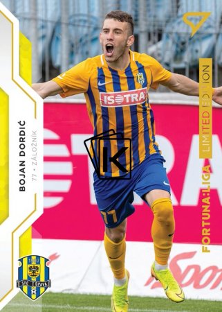 fotbalová kartička SportZoo 2020-21 Fortuna Liga Gold Limited 211 Bojan Dordic SFC Opava /99