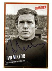 podepsaná kartička 2025 Prague Card Show Ivo Viktor Československo