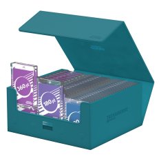 Ultimate Guards Storage Box Treasurehive 90+ XenoSkin Petrol Blue St