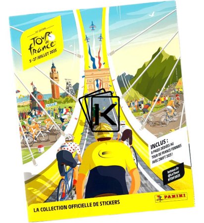 2025 Panini Tour de France 2x Box samolepek (36 balíčků) + Album zdarma