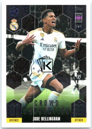 2023-24 Topps Match Attax EXTRA UEFA Club Competition Crowd Connection 241 Jude Bellingham (Real Madrid CF)
