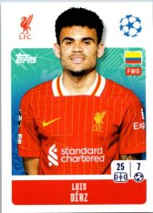 2024-25 Topps Champions League 268 Luis Díaz (Liverpool)