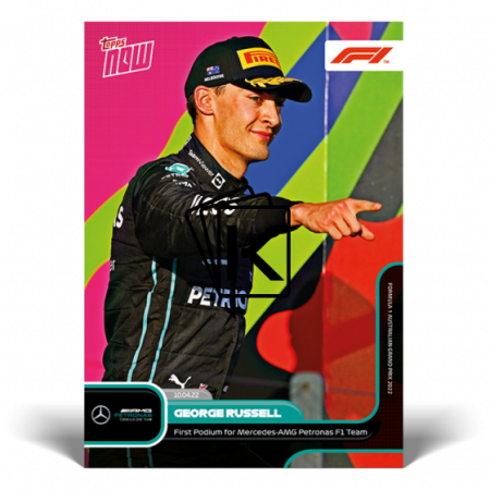 kartička 2022 Topps Now 010 George Russell Mercedes AMG
