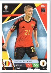 fotbalová karta Topps Match Attax EURO 2024 BEL2 Timothy Castagne (Belgium)