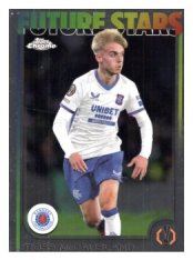 fotbalová kartička 2024-25 Topps Chrome UCC 49 Ross McCausland, Rangers F.C. – Future Stars