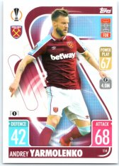 fotbalová kartička 2021-22 Topps Match Attax UEFA Champions League 114 Andrey Yarmolenko West Ham United