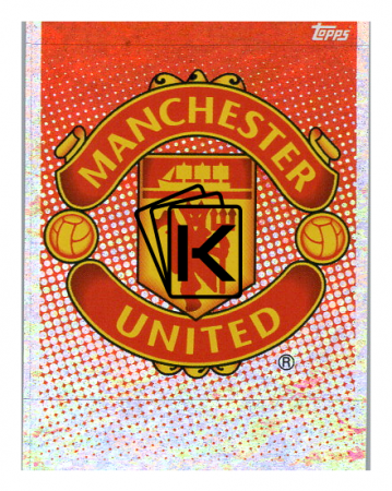 2020-21 Topps Champions League samolepka MUN1 Logo Manchester United