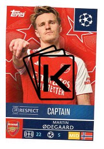 2025-26 Topps Champions League Arsenal FC 57 Martin Ødegaard