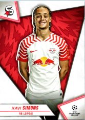 Fotbalová kartička 2023-24 Topps Superstars UEFA Club Competitions 131 Xavi Simons (RB Leipzig)