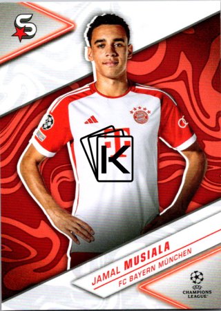 Fotbalová kartička 2023-24 Topps Superstars UEFA Club Competitions 54 Jamal Musiala (FC Bayern München)
