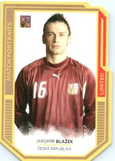 fotbalová kartička 2022 Pro Arena Repre v srdcích Match Portraits Gold MP1 Jaromír Blažek /5