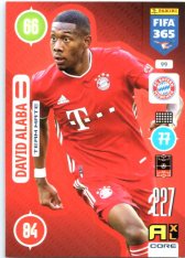 fotbalová karta Panini Adrenalyn XL FIFA 365 2021 Team Mate 99 David Alaba FC Bayern Munchen