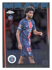 fotbalová kartička 2024-25 Topps Chrome UCC 15 Ibrahim Mbaye, Paris Saint-Germain RC