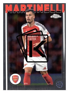 fotbalová kartička 2024-25 Topps Chrome UCC 5 Gabriel Martinelli, Arsenal FC