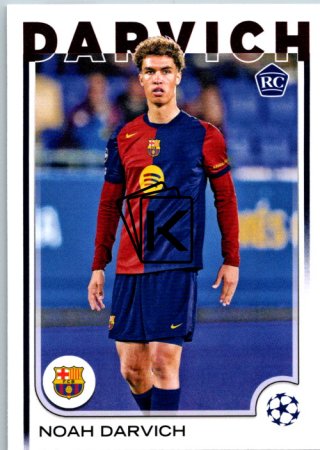 fotbalová kartička 2024-25 Topps UEFA Club Competitions Flagship 148 Noah Darvich RC FC Barcelona