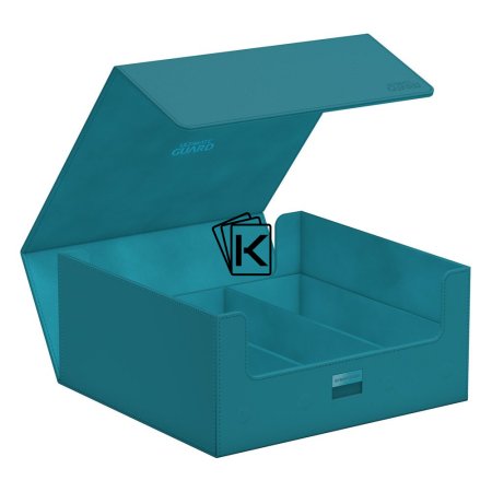 Ultimate Guards Storage Box Treasurehive 90+ XenoSkin Petrol Blue St