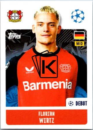 2024-25 Topps Champions League 110 Florian Wirtz (Bayer 04 Leverkusen)