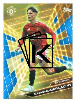 fotbalová kartička 2024-25 Topps Manchester United Fan Set Golden Future GF-3 Alejandro Garnacho Blue /175