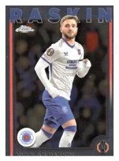 fotbalová kartička 2024-25 Topps Chrome 155 Nicolas Raskin, Rangers F.C.