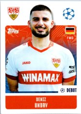 2024-25 Topps Champions League 388 Deniz Undav (VfB Stuttgart)