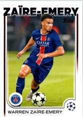 fotbalová kartička 2024-25 Topps UEFA Club Competitions Flagship 197 Warren Zaïre-Emery PSG