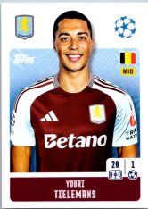 2024-25 Topps Champions League 72 Youri Tielemans (Aston Villa)