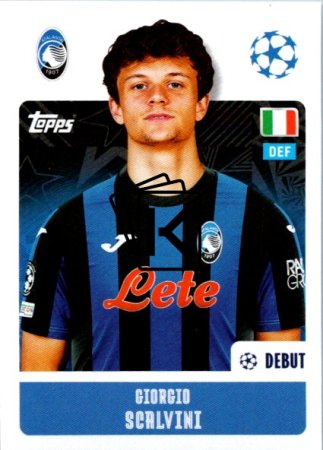 2024-25 Topps Champions League 79 Giorgio Scalvini (Atalanta BC)