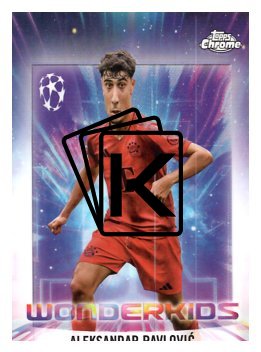 fotbalová kartička 2024-25 Topps Chrome Wonderkids 7 - Aleksandar Pavlovič