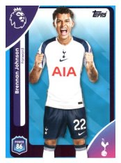 fotbalová kartička 2025-26 Topps  Premier League 265 Brennan Johnson (Tottenham Hotspur)-PARALLEL Blue