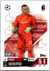 fotbalová kartička 2024-25 Topps Match Attax UEFA Club Competitions 335 Łukasz Skorupski (Bologna FC 1909)  -  Attax Debut