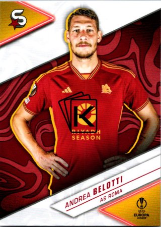 Fotbalová kartička 2023-24 Topps Superstars UEFA Club Competitions 18 Andrea Belotti  (AS Roma)