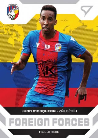 fotbalová kartička 2021-22 SportZoo Fortuna Liga Foreign Forces FF13 Jhon Mosquera  FC Viktoria Plzeň