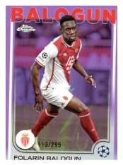 fotbalová kartička 2024-25 Topps Chrome 21 - Folarin Balogun limit 113/299