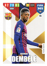 Fotbalová kartička Panini Adrenalyn XL FIFA 365 - 2020 Team Mate 115 Ousmane Dembele FC Barcelona