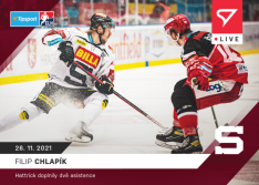 Hokejová kartička SportZoo 2021-22 Live L-050 Filip Chlapík HC Sparta Praha