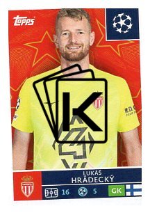 2025-26 Topps Champions League AS Monaco FC 72 Lukas Hradecky